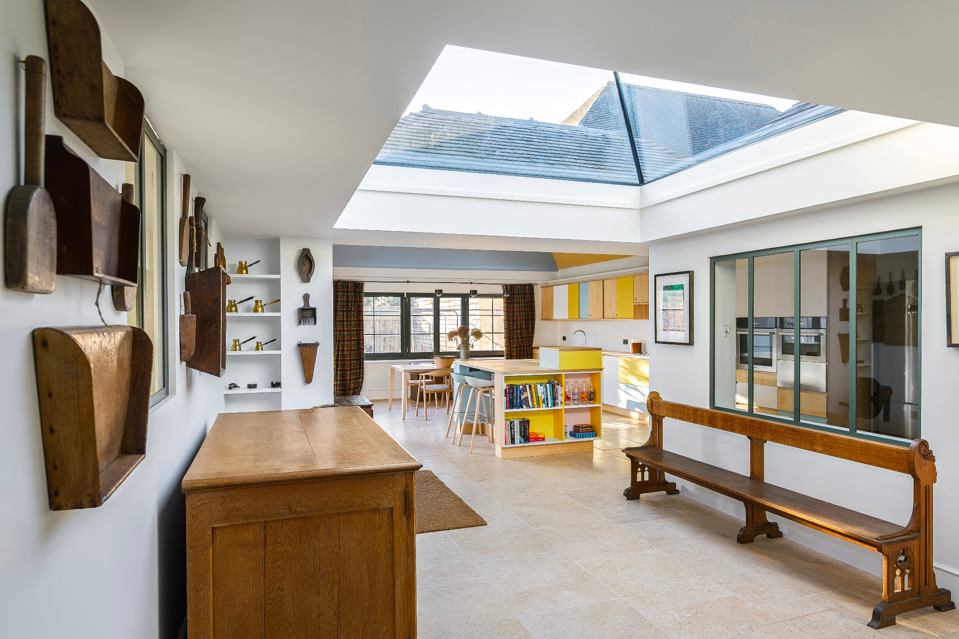 Richmond kitchen extension with rooflight and bespoke island